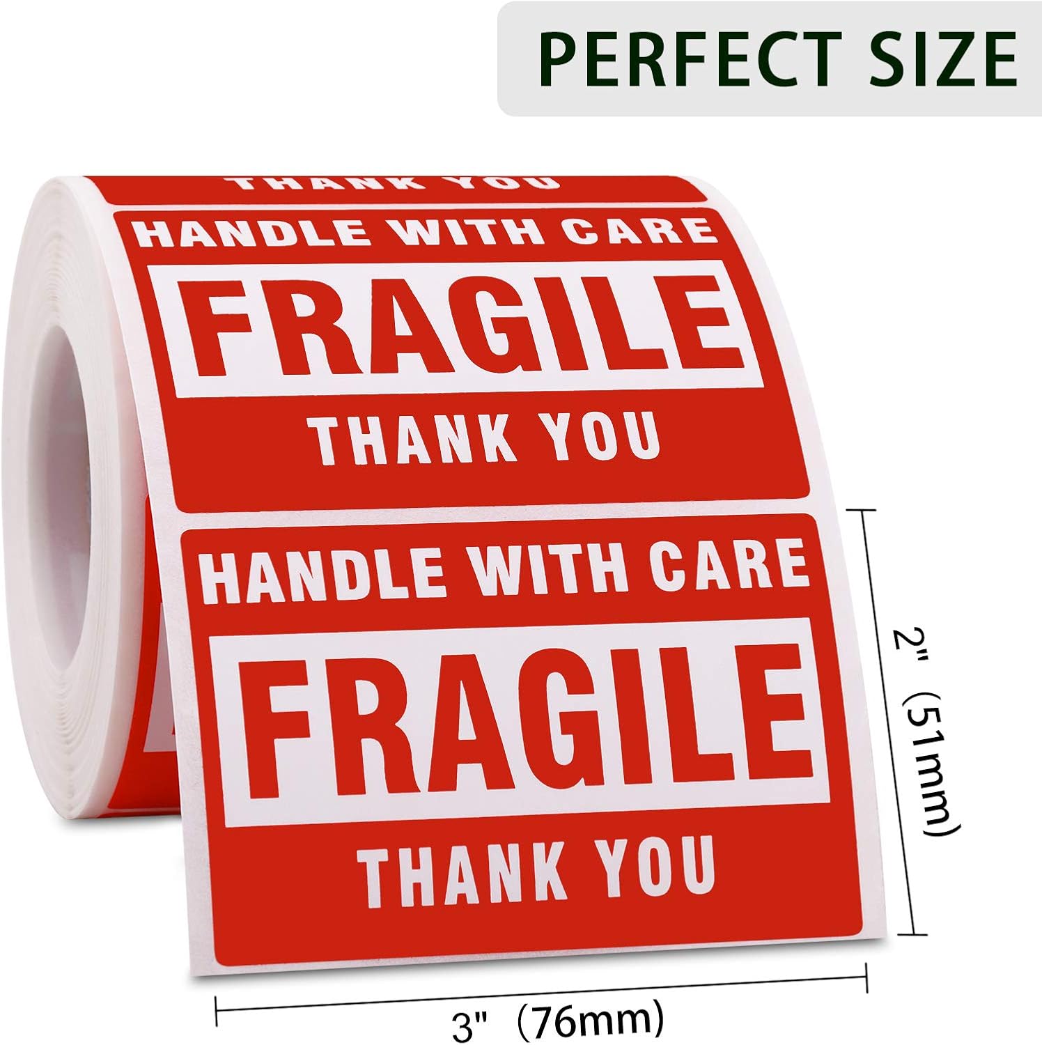 Binswloo 500 Fragile Stickers Packing Stickers, 2″ x 3″ Adhesive Labels ...