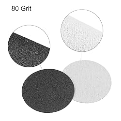 uxcell 3 Inch Wet Dry Sanding Discs 80 Grit Hook