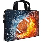 AMARY Laptop case11.6 12" inch Laptop Sleeve Neoprene Notebook Carrying Pouch Chromebook Sleeve Ultrabook Case Tablet Cover Fit Apple MacBook Air HP DELL Lenovo Asus Samsung (Football)