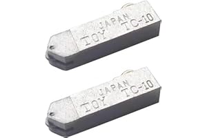 New 2Pcs TC-10 Glass Cutter Replacement Heads Tungsten Carbide Pencil Style Smooth Rolling Cutting Blade Tool for Stained Gla