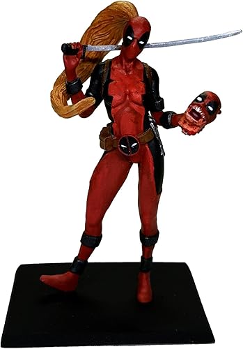 Amazon デッドプール レディ デッドプール With ヘッドプール 1 32 メタル ミニチュア フィギュア ドール 通販