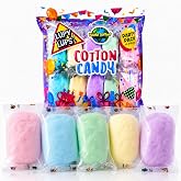 Cotton Candy Party Pack 10 Pz (0.5 oz Each) - Assorted Colors and Flavors - Individually Wrapped Small bags &ndash; Perfect por Halloween Party Favors, Trick or Treat, Gifts and Candy Bowls - LUPY LUPS!