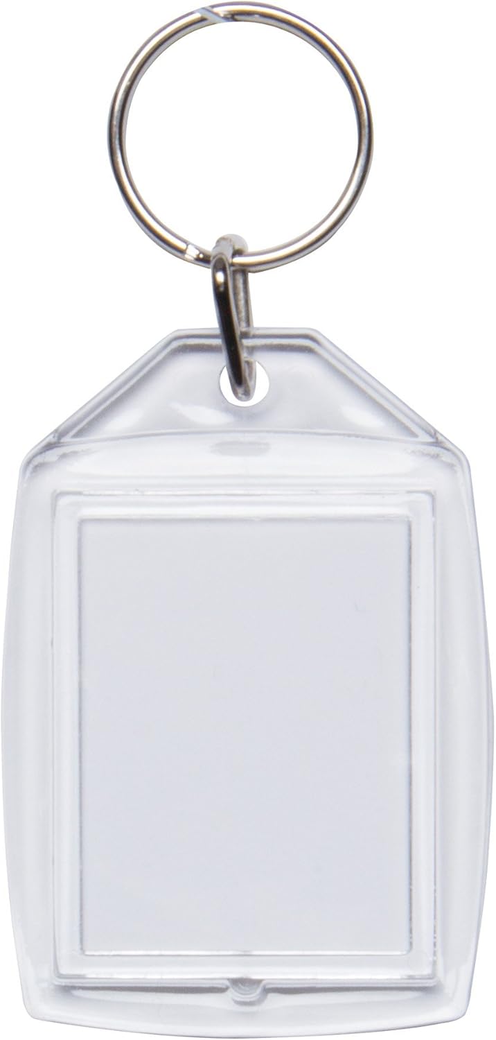 Acrylic Photo Snap-In Keychain - 25 Pack (2" x 3") at  Women’s Clothing store