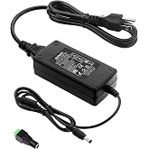 ALITOVE DC 12V 5A Power Supply Adapter Converter Transformer 60W AC 100-240V Input with 5.5x2.5mm DC Output Jack for 5050 3528 LED Strip Module Light