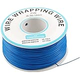 YXQ Breadboard P/N B-30-1000 Tin Plated Copper Wire Wrapping 30AWG Cable 305M Blue