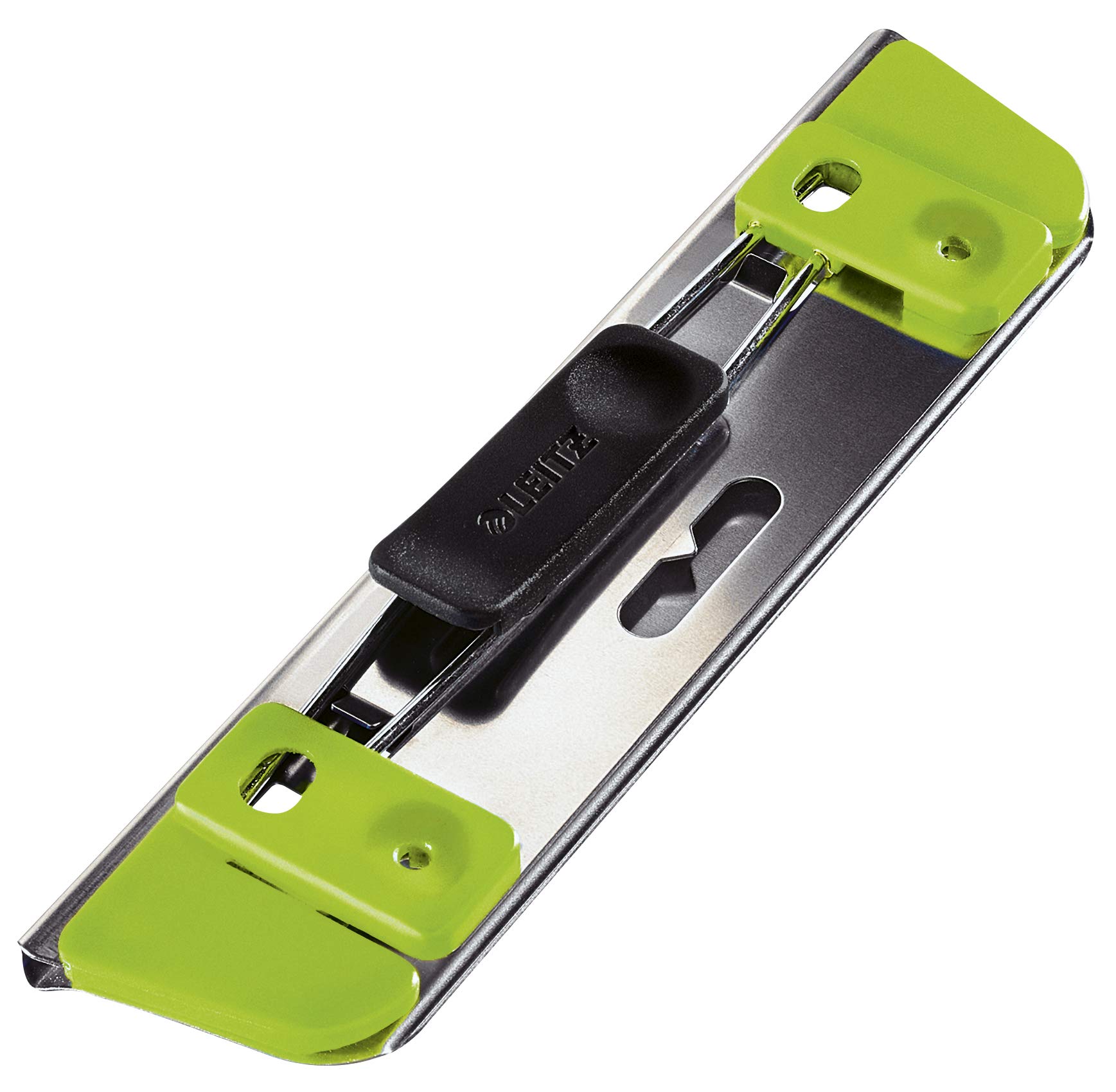 Leitz 17286054 Hole Punch, 30 Sheets, Guide Bar with Format Markings, Metal, WOW Range, Green — image 1