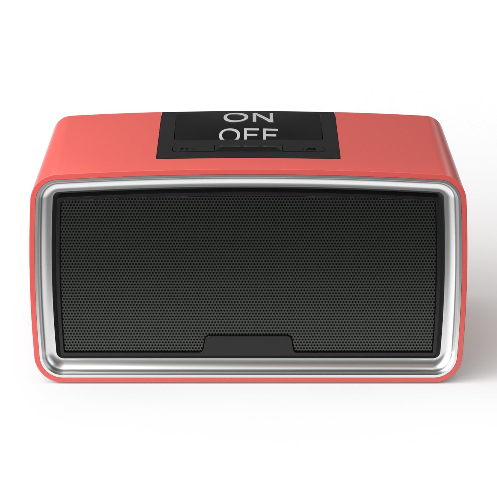 Photo 1 of iGuerburn Simple Music Player for Dementia Elderly Seniors Easy MP3 Player as Alzheimers Dementia Visually Impaired Patients Product Gift One-Touch Controls ON/Off Retro Music Box (Red)