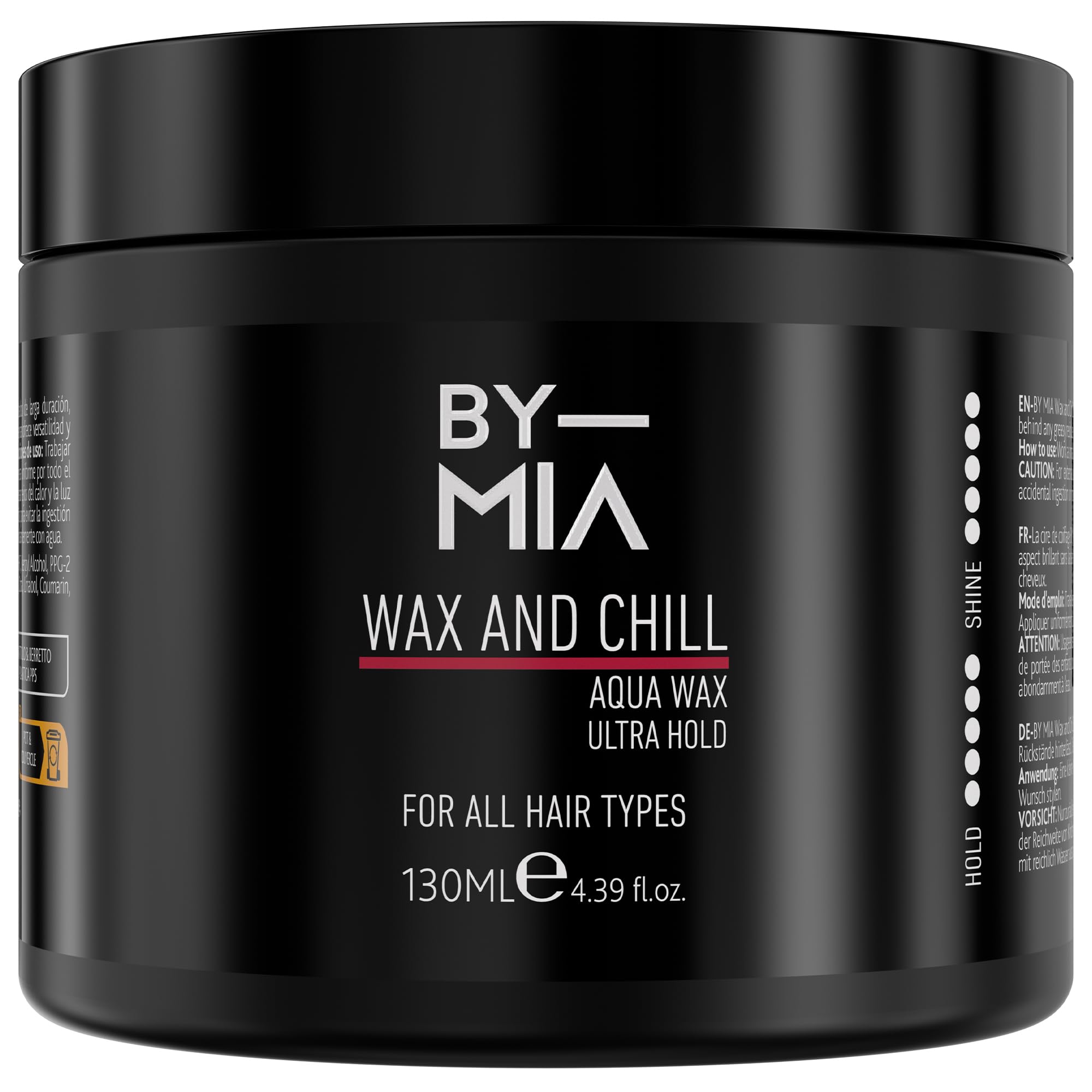 BY MIA Wax and Chill Aqua Hair Wax for Men & Women130 ml | Ultra Hold | Shine Look | Edge Control