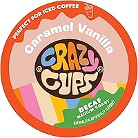 Crazy Cups Decaf Flavored Coffee Pods, Santa's Sugar Cookie Coffee, Decaf Holiday Blend Coffee, Single Serve Coffee For Keurig K Cups Machines, Medium Roast Coffee, 22 Count In | Whizz