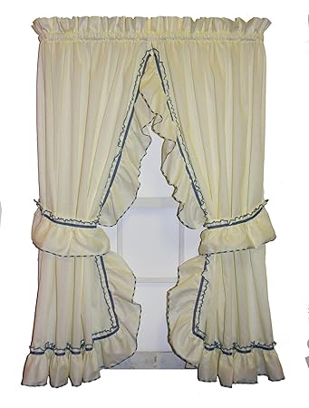 Amazon Com Window Toppers Jenny Country Ruffle Priscilla Curtains