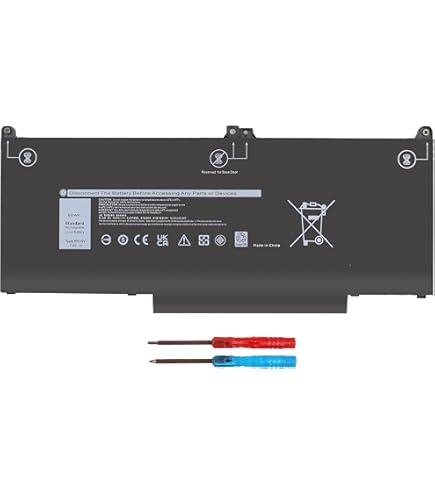 Amazon.com: DELL MXV9V 7.6V 60Wh 4-Cell Notebook Battery for