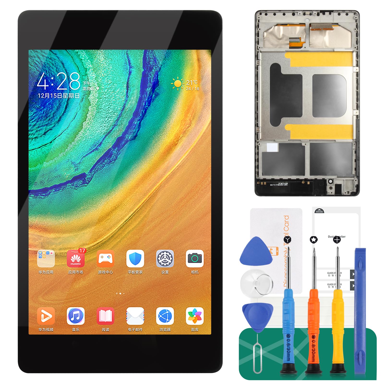 SRJTEK For Nexus 7 2013 Screen Replacement LCD Display Touch Screen Digitizer Replacement for Asus Google Nexus 7 2nd Gen ME571 ME571K ME571KL K008 K009,LCD Replacement Kits with Frame Assembly (3G)