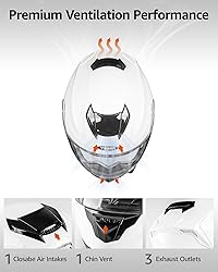 YEMA Modular Motorcycle Helmets, DOT Approved Full