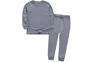 VAENAIT BABY VAENAIT 6M-12Y Toddler Toddler Kids Toddler Girls Boys Soft Comfy Modal Tencel Solid Raglan Sleepwear Pajamas Pjs 2pcs Set