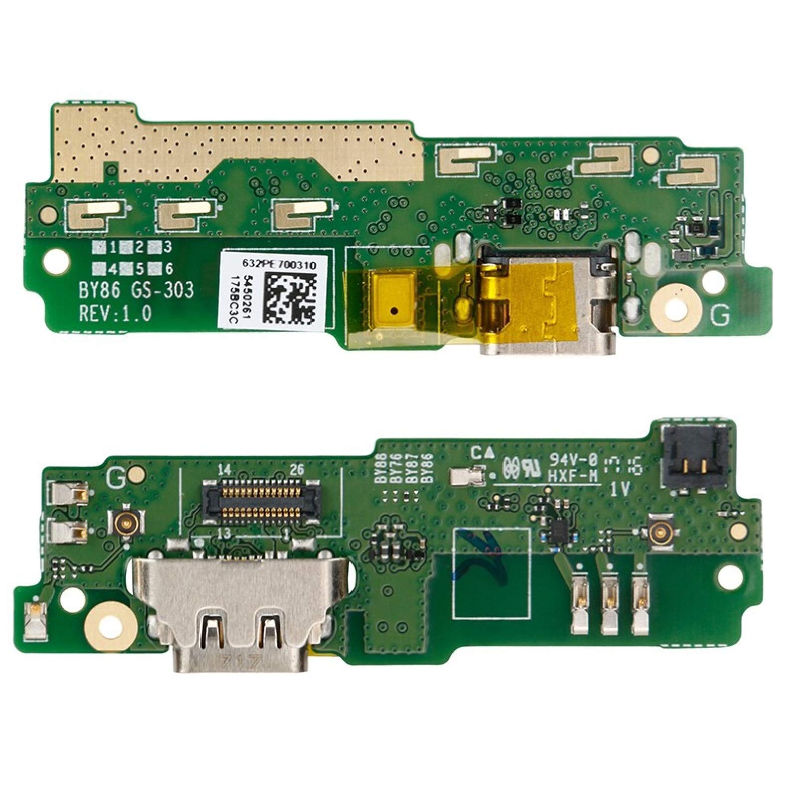 iReplaceParts Charging Port For Sony Xperia XA1 ULTRA Dock Connector Board With Lower Microphone Replacement G3125 G3121 G3112