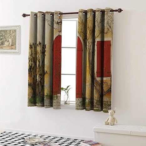 Amazon Com Shutters Blackout Draperies For Bedroom Doorway With