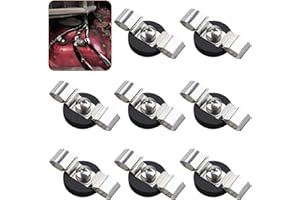 SKNOOY Strong Magnetic Cables Clips, 8PCS Heavy Duty Magnets Cord Clamps for Hanging Cables, Non-Scratch Rubber Coated Magnetic Cord Holder for Solar Panel Extension Cord, RV, Workshop, Cabinet