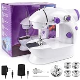 AJulyBee Compact Mini Sewing Machine for Beginners, 4-Layer Stitching for Home Crafts