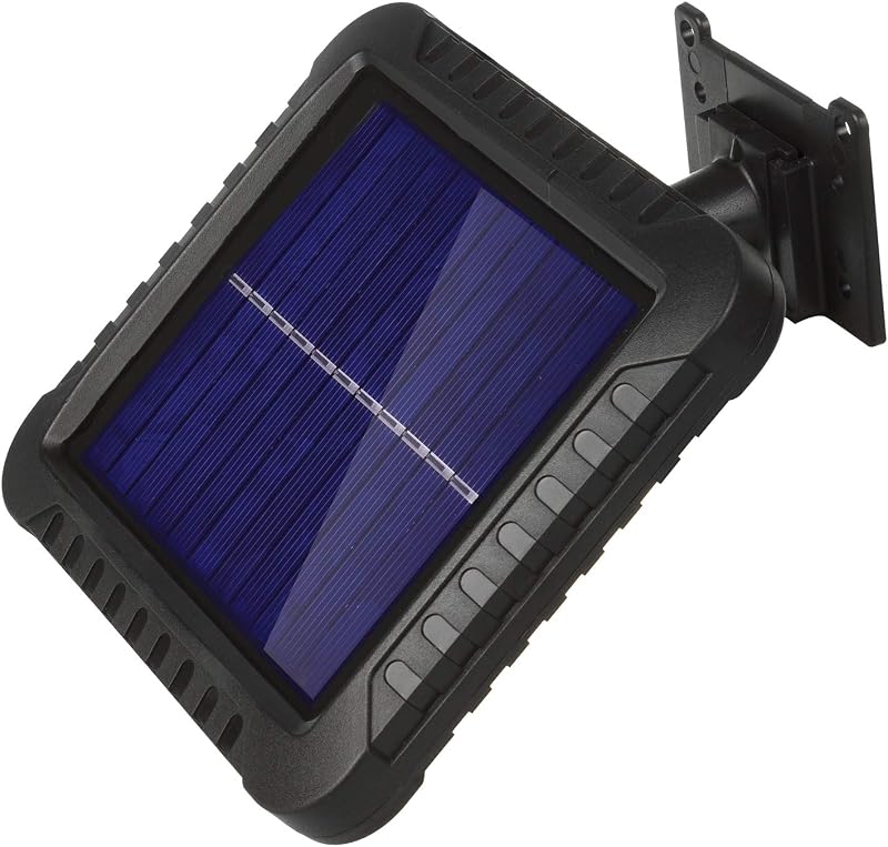 MCE438 Lampada Faretto LED Solare con Sensore di Movimento e Crepuscolare 5W 6000 K Esterno Cortile (1x Faretto)