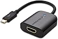 Cable Matters USB-C to HDMI Adapter Supporting 4K 60Hz in Black (Thunderbolt 3 Port Compatible)