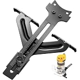 DNP618 Router Edge Guide Compact Router for Fixed Base Compact Router | DNP618 Fixed Base for DEWALT DWP611 Router, PORTER-CABLE 450 &amp; 451 - Quick Attachment To Router Mounting Base DCW600B DW6913