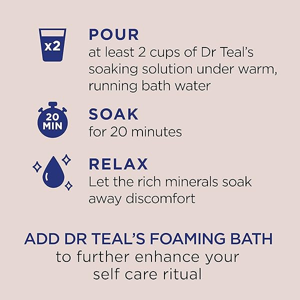 DR TEAL’S SALT SOAK WITH PURE EPSOM SALT, NOURISH & PROTECT WITH COCONUT OIL, 3 LBS