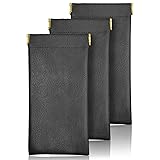 3 Pack Sunglass Case Portable Leather Squeeze Top