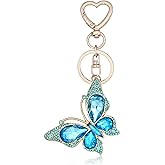 Cute Bag Charms for Handbags for Women Purse Charms Bling Butterfly Keychain Car Keychain Accessories Birthday Gifts