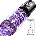 Male Masturbator Penis Pump - jodiyece Male Sex Toys for Men Sex Toy Adult Toys Pocket Pussies 7 Thrusting 7 Rotating 5 Sucking Masturbator Pumps & Enlargers LCD APP Control PC 2025 (FCB-New-1)