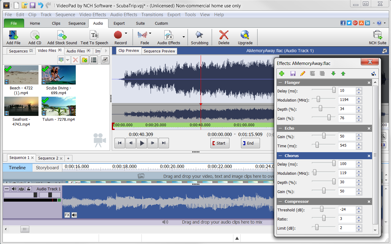 VideoPad Video Editor Free - Create Stunning Movies and Videos with Effects and Transitions [Download] - Thumbnail 2