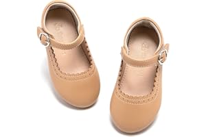 THEE BRON Toddler Mary Janes | Arch Support Leather Princess Shoes | Birthday Party Flats