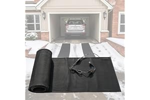 2x10ft Heat Track Heated Snow Melting Mats,Heated Mats for Driveway Walkways, No-Slip Rubber Pad and Ice Mat