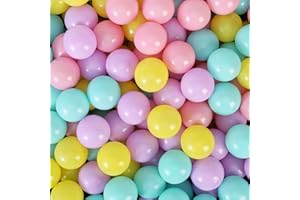 Thenese Ball Pit Balls, 100pcs 2.15 Inches Thicken Soft Plastic Crush Proof Ball Pit Balls BPA Phthalate Free Toy Balls with 4 Color