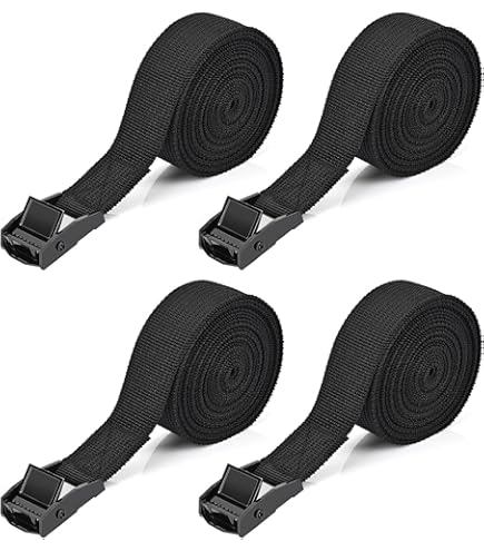 thumbnail image 2 of 4PCS Tie Down Straps, Heavy Duty Lashing Straps Adjustable Cam Buckle Tie Down Straps For Motorcycle Cargo Trucks Trailer Luggage 3 3 X 1 Blue 2 of 14