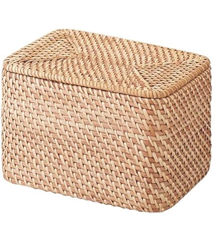 Amazon.com: MUJI 47381290 Overlapping Rattan Rectangular Basket
