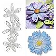 Blooming Flowers Metal Die Cuts, Daisy Flowers Plant Coneflower Cutting Dies Cut Stencils for DIY Photo Decorative Embossing Paper Dies for Scrapbooking Card Making
