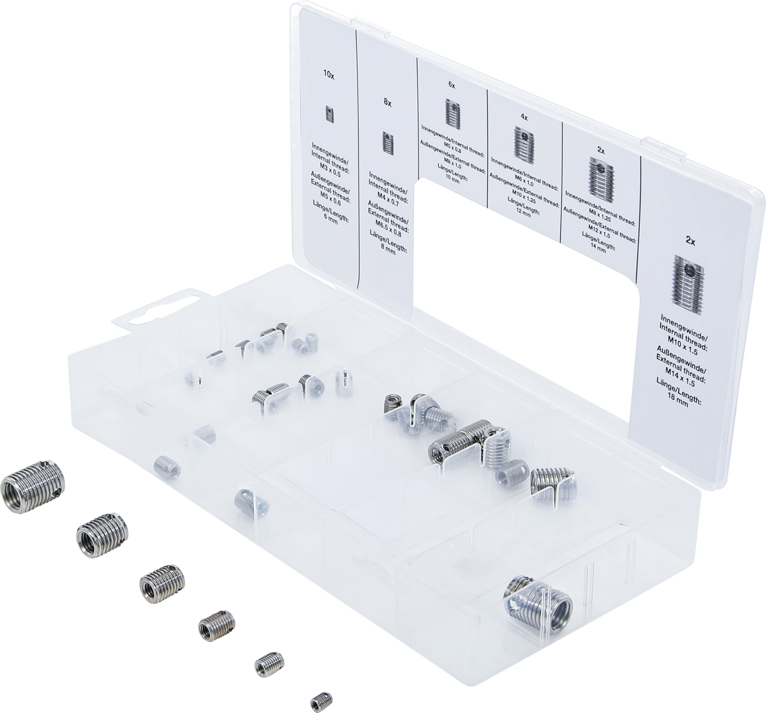 BGS 6844 | Thread Insert Assortment | self-tapping | 32-pcs.
