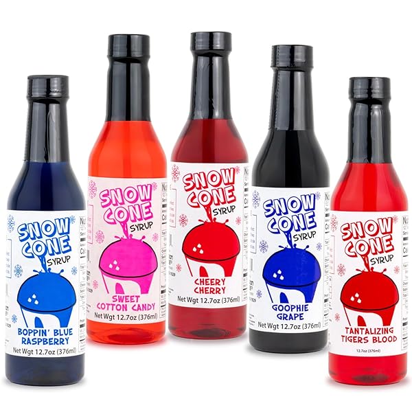 CONCESSION EXPRESS® SNOW CONE SYRUP FUN FLAVORS PACK...