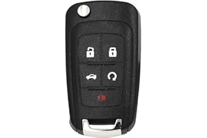 Key Fob Shell Case Replacement Fits for Chevy Cruze Malibu Equinox Sonic Impala GMC Terrain Buick Lacrosse 2011-2016 Keyless 