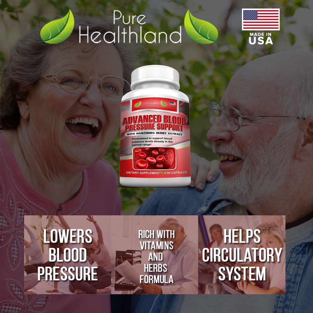 ADVANCED BLOOD PRESSURE SUPPORT Helps Maintain Blood Pressure Levels Already In The Normal Range, Contains Hawthorn Extract And Hibiscus
