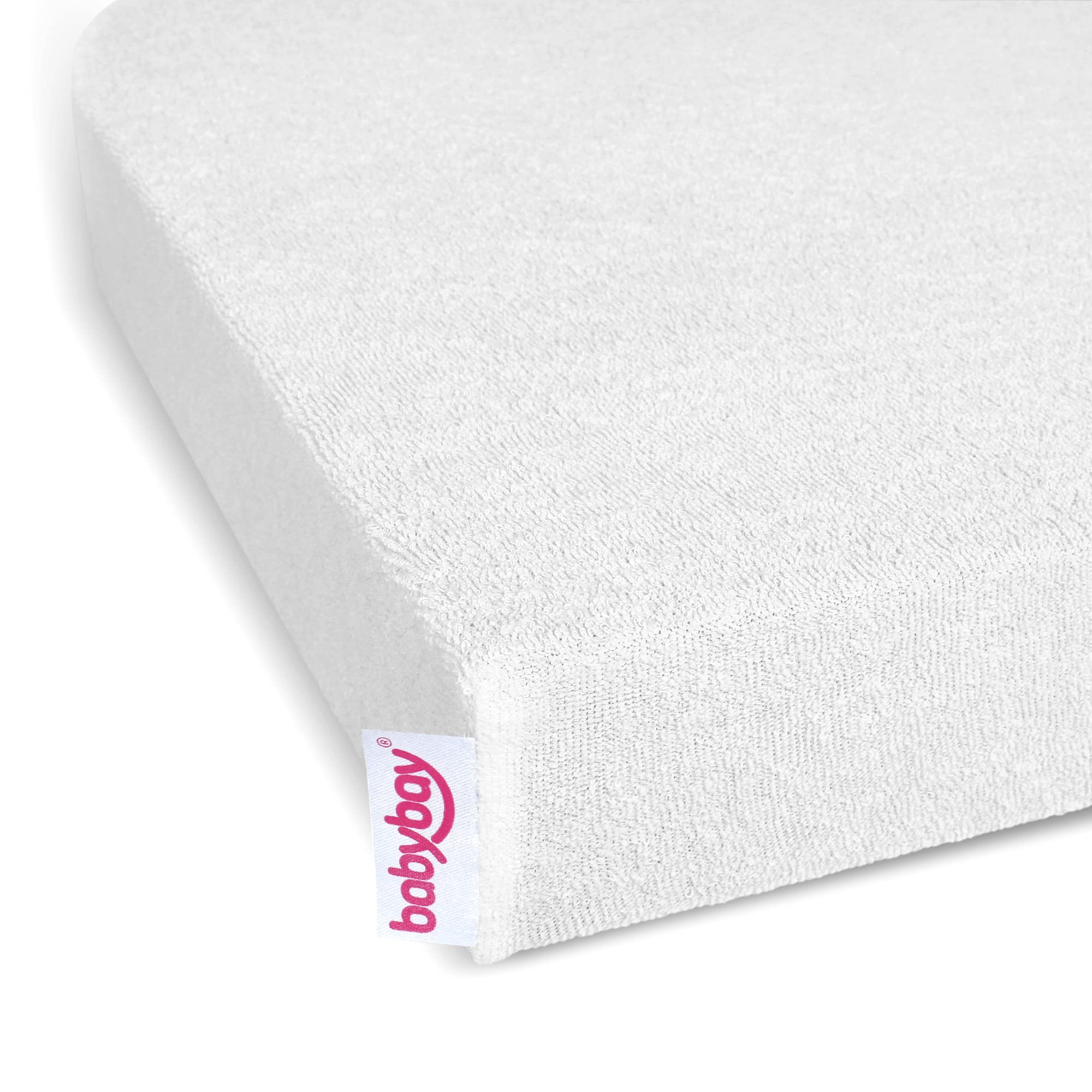 babybay terry cover with membrane suitable for model Original and Light, white