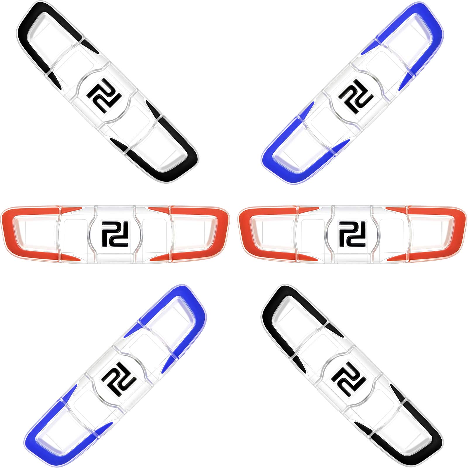 Gejoy 6 Pieces Tennis Vibration Dampener Tennis Racket Soft Silicon Racket Dampener Long Tennis Dampener Racquetball Accessories for Tennis Player Sports Favor