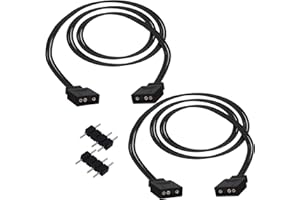 YARCHONN ARGB Extension Cable 5V 3 Pin Addressable RGB Connector Adapter Extension Cable Synchronous Cord Wire for ARGB LED F