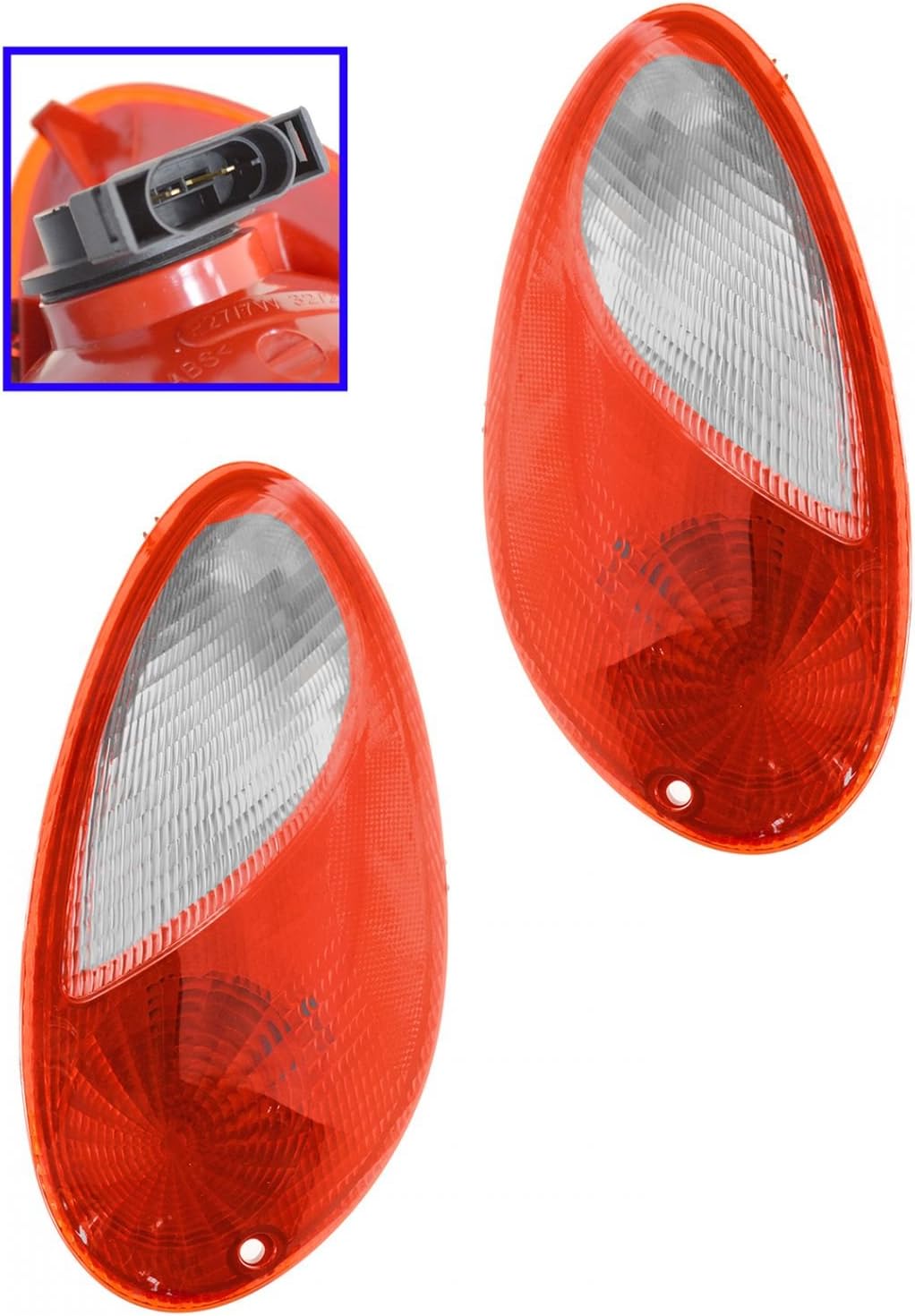 Rear Tail Lights Set Compatible with 2006-2010 Chrysler PT Cruiser CH2800166 CH2818108 CH2819109