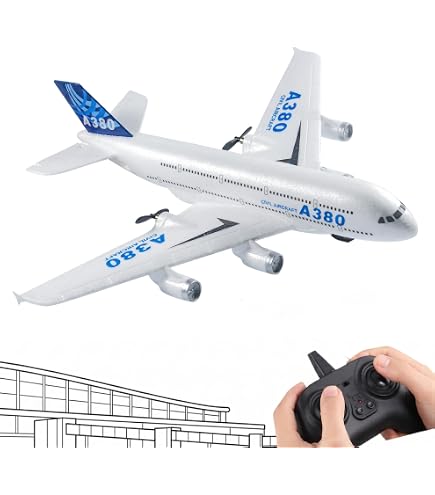 avec 1 piles)Airbus A380 Boeing 747 RC avion télécommandé jouet 2.4G