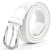 Braided Canvas Woven Elastic Stretch Belts for Men/Women/Junior with Multicolored