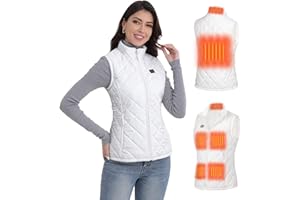 HOTHUGZ Heated Vest for Women with 12V 10000mAh Battery Pack, Women's Lightweight Electric Heating Vest Liner Winter Outdoor