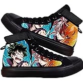 KPOP Mha Anime Shoes Merch Deku Bakugou Patterns Printing Sneakers Anime Cosplay High-Top Shoes