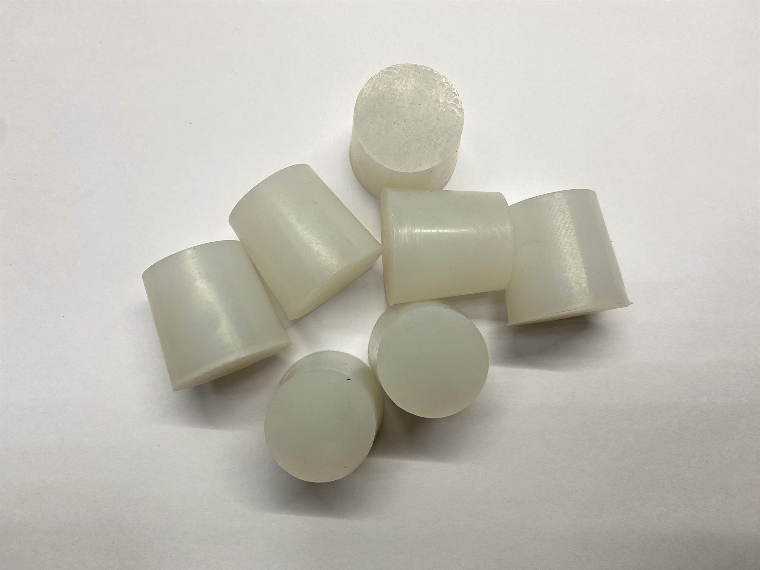 dexierp Protection Force #5 Stopper Plug For 31/32" 1" 23.5-25.5mm Hole (Pack of 10) tube Bottle Openning 1 1/8-7 UNC M26 M27 Thread Nut Paint Masking Reusable Silicone Rubber