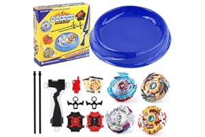 Battling Top Burst | Burst Evolution Combination Series 4D | Set of 4 Fighter Gyroscope 4D Fusion Model | 2 Launcher and 1 be